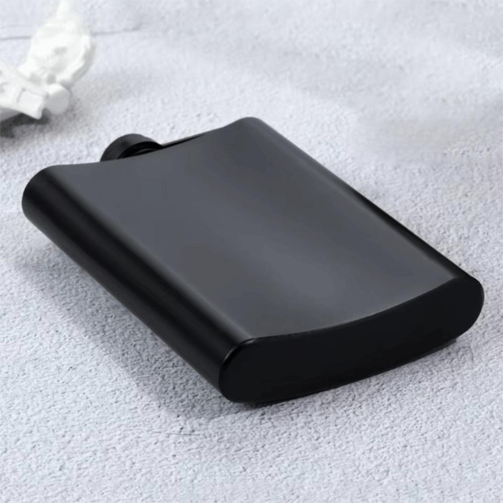 6/8/12 Oz Hip Flask Flat Liquor Flask Drinkware Black Pocket Flagon  Bar