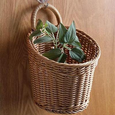 Hanging Fruit Basket for Kitchen Handwoven Holder Multifunctional Organizer Towels Vegetables