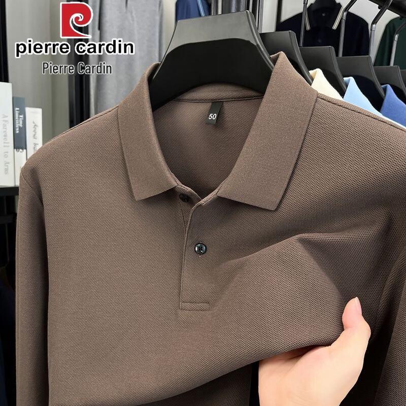 Pierre Cardin Men's 100% Cotton Long Sleeve Polo Shirt