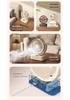 Portable Rechargeable Smart Fan: Adjustable, Digital Display, Small, Automatic Oscillation, Wall-Mountable, Stand-Alone for Home Use