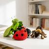 1pcs 6 Kinds of Insects Plush Toys Lifelike Butterfly Ant Bee Ladybug Mantis Spider Funny Simulated Insect Model Doll