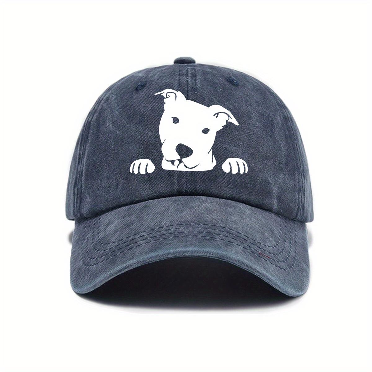 

Cute dog print adjustable baseball cap for men and women, daily casual wear, outdoor travel, sun shading duckbill cap