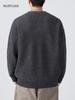 Mu Yuan Unisex Single-Breasted Cardigan - Autumn/Winter Loose Knit Sweater