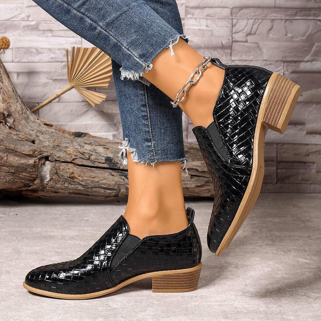Fashion Versatile Deep Heel Pointed Single Shoes Women's Spring and Autumn New Comfortable Casual Lazy Shoes Women