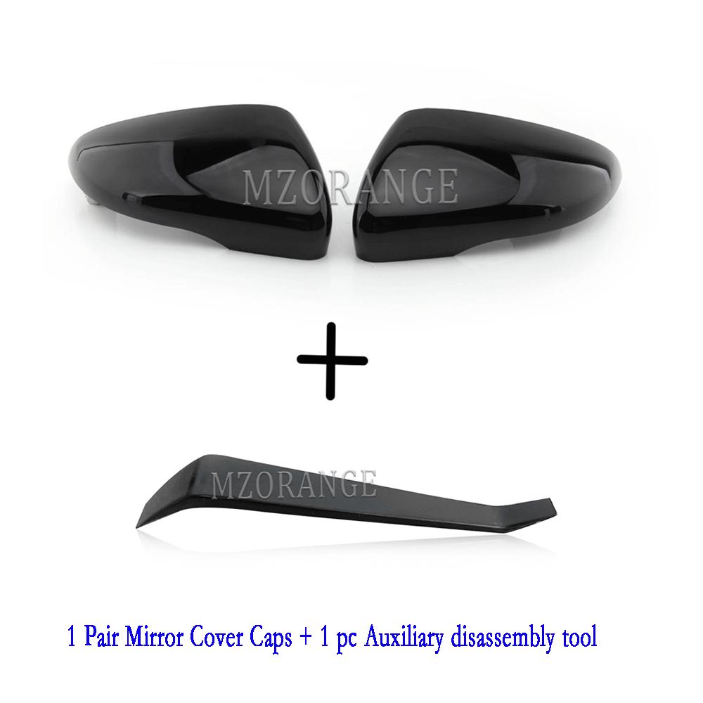 for VW Golf 6 MK6 GTI 2009-2014 Side Mirror Cap Cover Rearview Mirror Housing Cover case tools black accessories