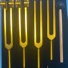 Aluminum Alloy Tuning Fork 128Hz 136.1Hz 256Hz 384HZ Golden Tuning Forks Set Healing with Base Meditation Yoga Diapasons Therapy