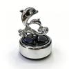 Dolphin Solar Car Air Freshener: Rotating Long-Lasting Perfume Ornament