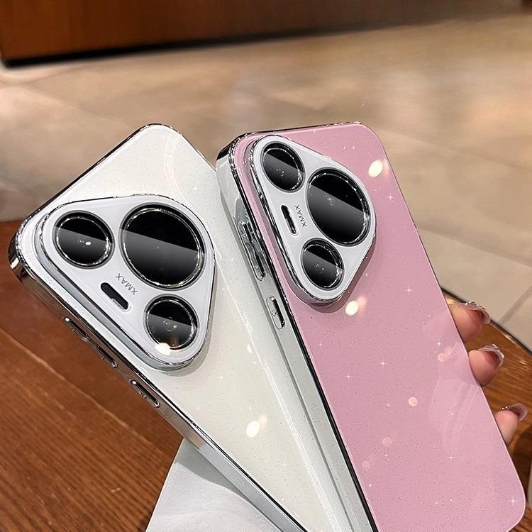 Star Glitter Glass Applicable To Huawei Pura70pro Mobile Phone Case New P80 with Lens Film Mate60 Men and Women