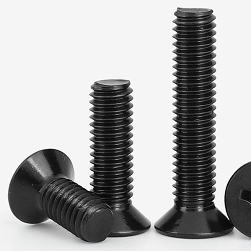 FM Black Countersunk Cross Slot Screws - M2/M2.5/M3/M4