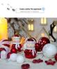 72PCS Irregular Shaped Painted Christmas Ball Ornaments for Tree Decoration