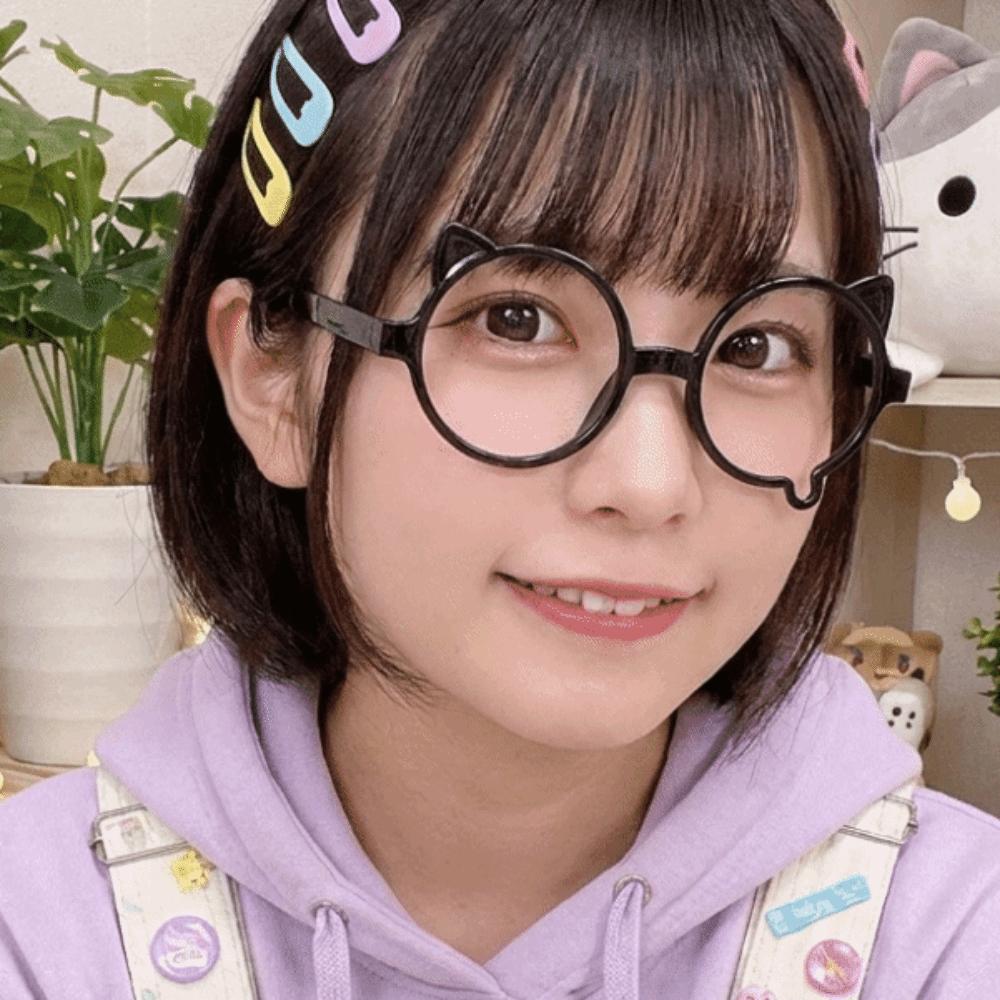 Half Rim Teardrop Eyeglass Frame Full Rim Cosplay Glasses Y2K Anime Eyewear Frame  Youth Subculture