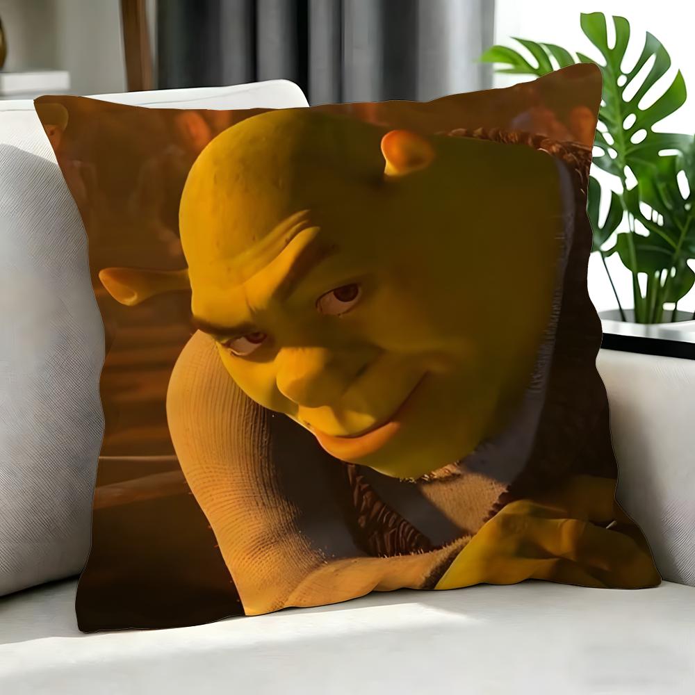 Movie Shrek Cushion Cover Cushion Cover Set 4Pcs 50X50 45X45 40X40 Pillowcase Decorative Sofa Home Decor