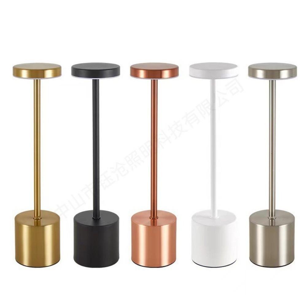 3 Colors LED Table Lamp Nordic Style Adjustable Brightness Touch Sensor Lamp Touch Control Rechargeable Desk Lamp