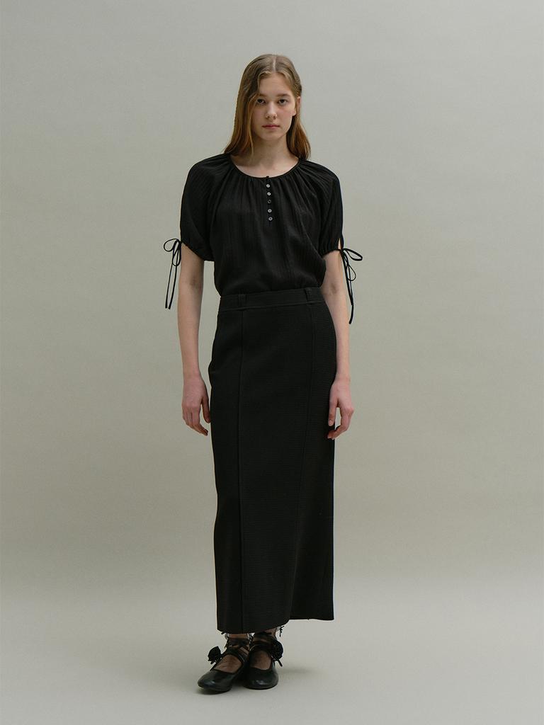 MOAT Pintuck Maxi Skirt (Mout Black)
