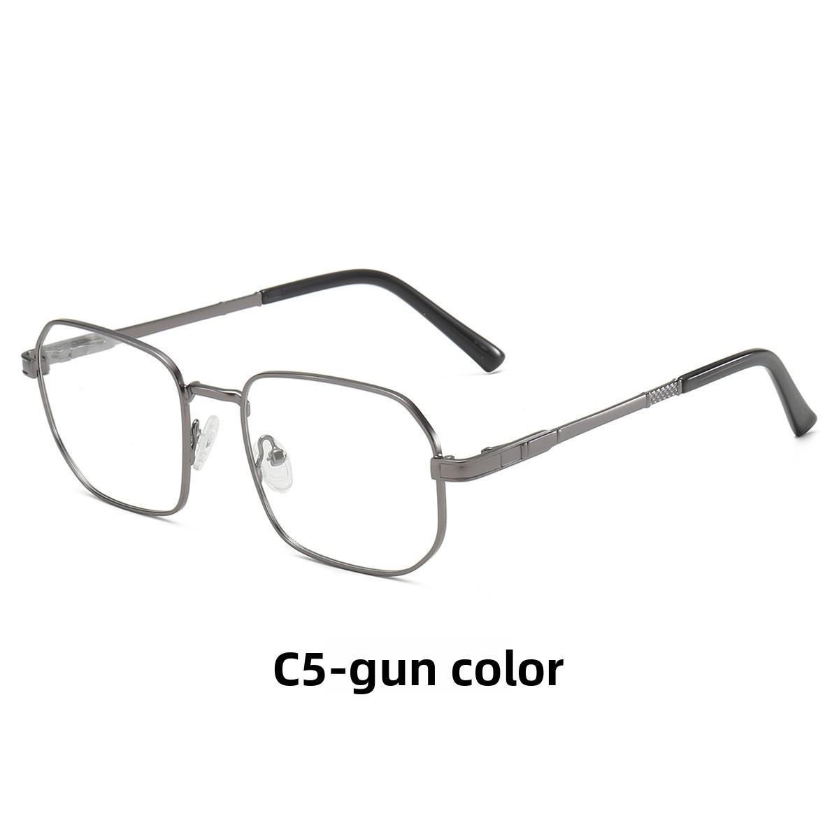 

54-18 New classic business men s double beam anti-blue light reading glasses glasses frame myopia prescription has degree Anti blue light 0
