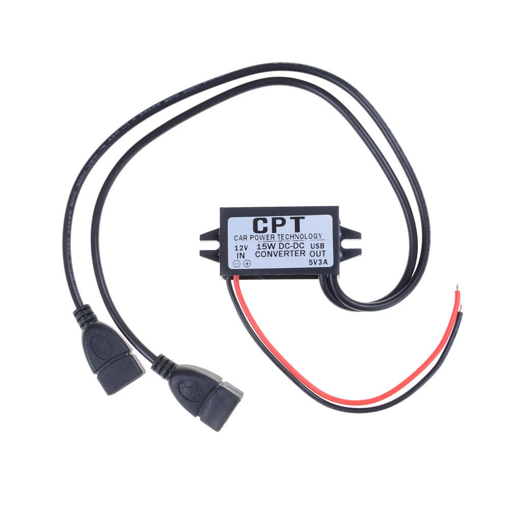 Dc-Dc 12V To 5V Mini A Type Usb Dual Converter Step Down Power Module