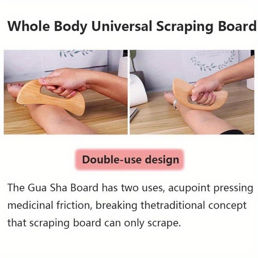 Wooden Gua Sha Scraping Board Slimming Massage Tool with Body Therapy Gua Sha Scraper for Massage Treatment