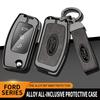 Naklejka na samochód Etui na kluczyk samochodowy Ford Pokrowiec Flip Składany Do Ford Focus 2 3 Ecosport C-Max S-Max Ka Mondeo Kuga Galaxy Fiesta Brelok do kluczy samochodowych