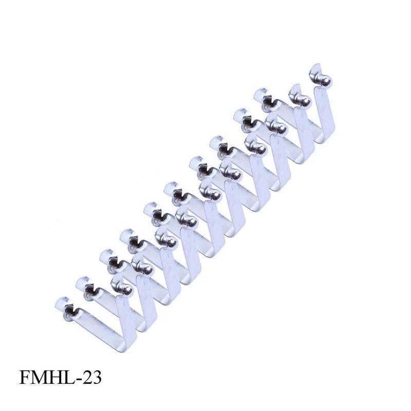 

FUMAO Wholesale 6mm Button Diameter x 7mm Height , 8mm width x 35cm Length, Double Steel Metal Push Button Spring Clips 50pcs order