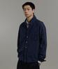 BLANKROOM Crease Shirt_Navy