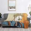 Nanami Kento Jujutsu Kaisen Blanket Soft Warm Flannel Throw Blanket Bedspread for Bed Living room Picnic Travel Home Sofa