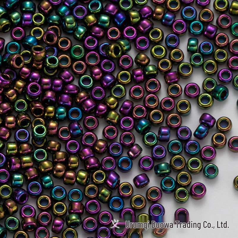 Premium 2.0mm Gold and Silver Glass Round Beads for DIY Jewelry Making