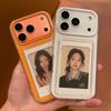 Прозорі чохли для телефону 2-в-1 зі слотом для карт для iPhone 17 Pro Max 15 14 Plus 13 12 16 Pro Air Кишеня для фото Ударостійкий Захисний чохол