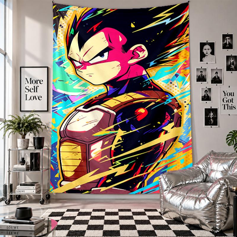 Wall TapestryVegeta Art Hanging Cloth Decorative Background Cover for Room Decoration