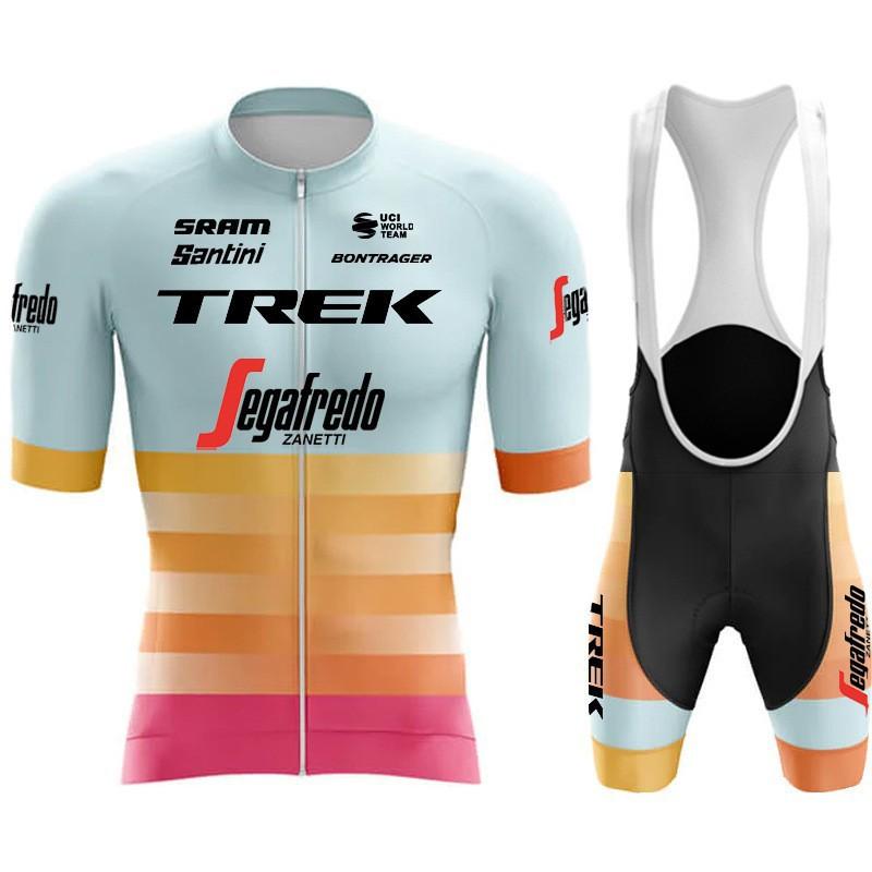 Maglia da Ciclismo a Manica Corta Traspirante ad Asciugatura Rapida per Uomo Donna, Abbigliamento per Bici da Strada e Mountain Bike con Salopette