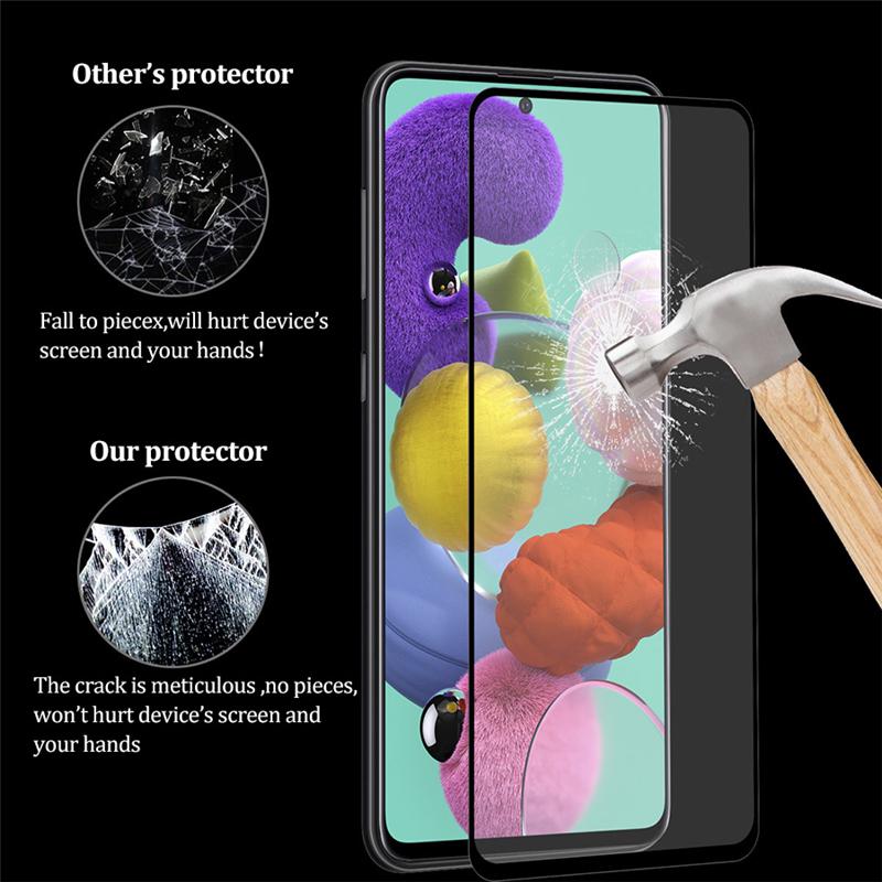 9H Tempered Glass For Samsung Galaxy A51 Full Screen Protector For Samsung A71 A 51 71 Film