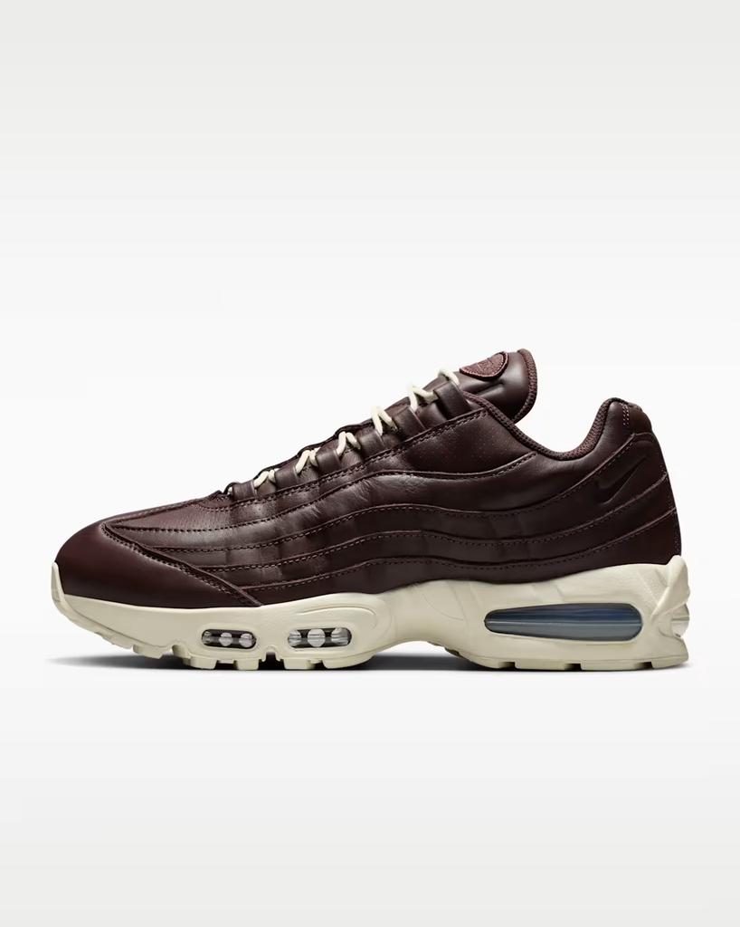 IM0696-200 Nike Air Max 95 Big Bubble Leather Baroque Brown Black (Men's)