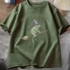 Witch Frog TShirt Unisex Women Funny Halloween Cottagecore Toad Tshirt Casual Round Neck Short Sleeve Unisex Clothes Streetwear Tops