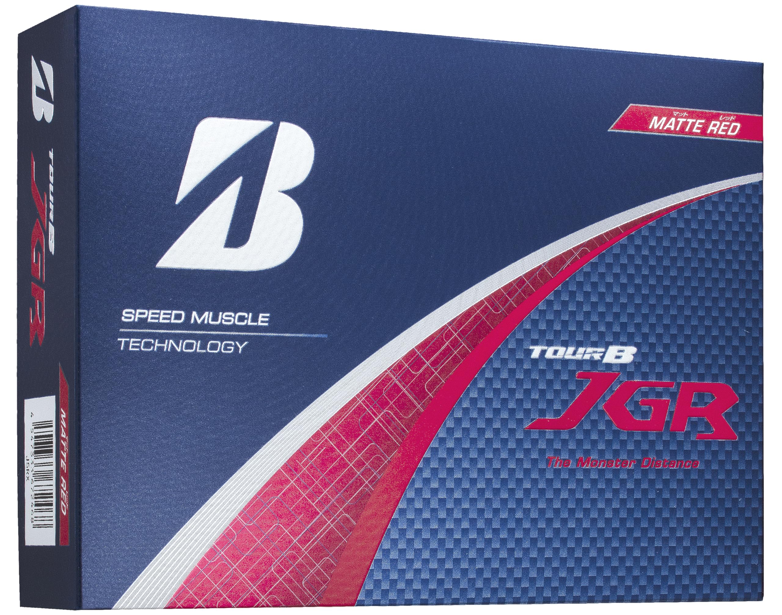 

BRIDGESTONE TOUR B JGR 2025 Golf Matte Pack of J5RX Balls, Red, 12,