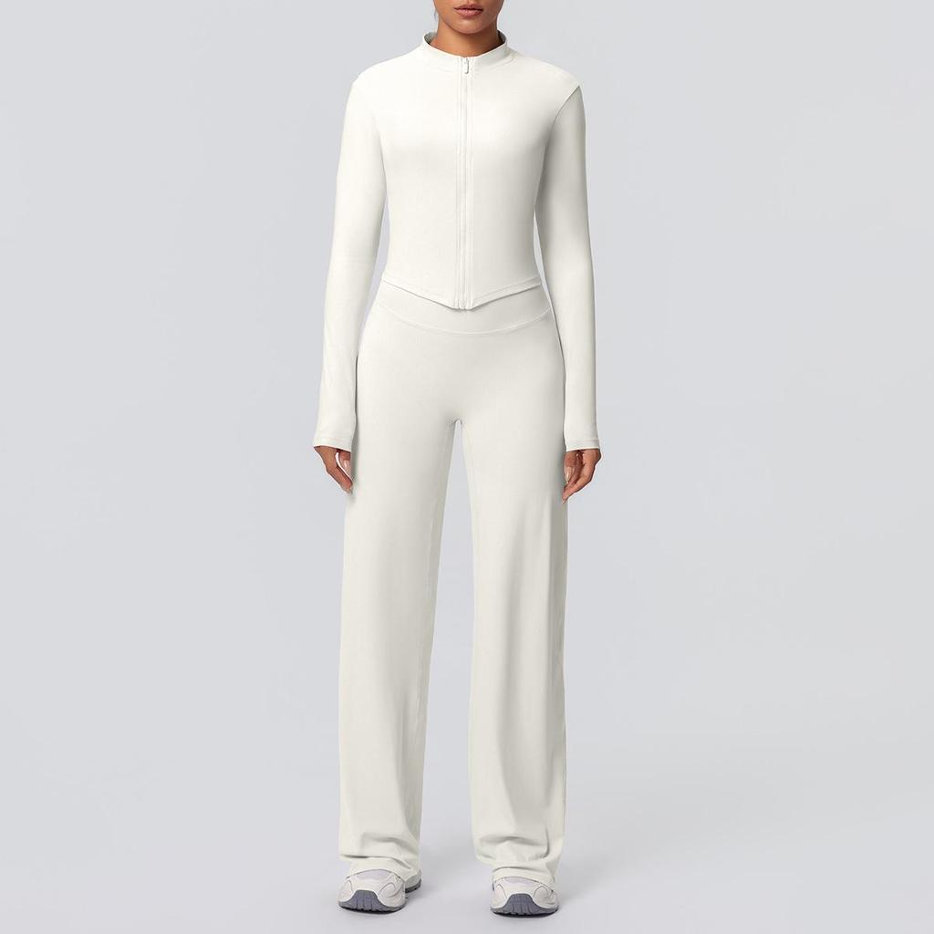 High-Waist Fitness Jacket & Butt-Lifting Yoga Pants Set