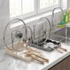 Draining Pot Lid Storage Rack Large Capacity Pot Cover Holder Pan Lid Organizer for Kitchen