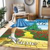 Looney Wild Fierce Taz Personalized Name Floor Rug Office Rug Suitable for Decorate Room Kitchen Outdoor Hallway Anti-slip Rug Office Home Decor