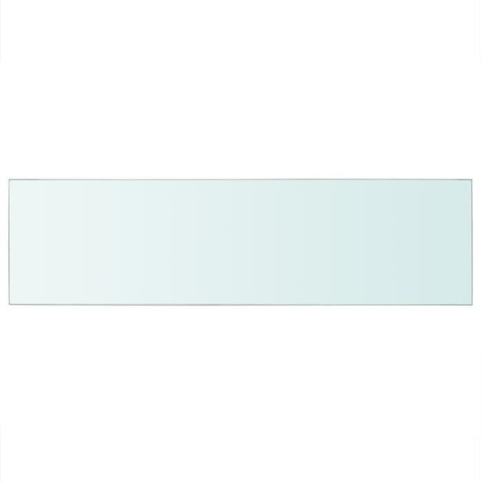 VidaXL Panneaux d'étagère 2 pcs Verre Transparent 90 x 25 cm