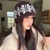 Printed Snowflake Beanies Wool Printing Knit Cap Retro Jacquard Knitted Hat  Apparel Accessories