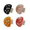 Acetic Acid Mushroom Hair Claw for Girls Women Lovely Claw Clip Hair Styling Clip Elegant Hair Clamp Women Hair Decors
