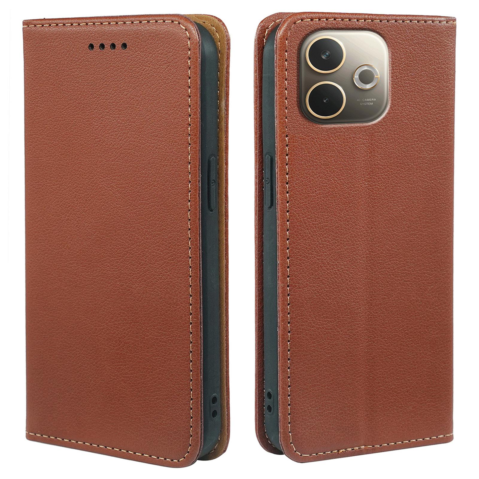 

Phone Case For Oppo A5 Pro 5G (Global)/4G (Global)/A5 Energy 5G (China) ,Wallet RFID Blocking Leather Cover Strong Magnetic Closure Brown
