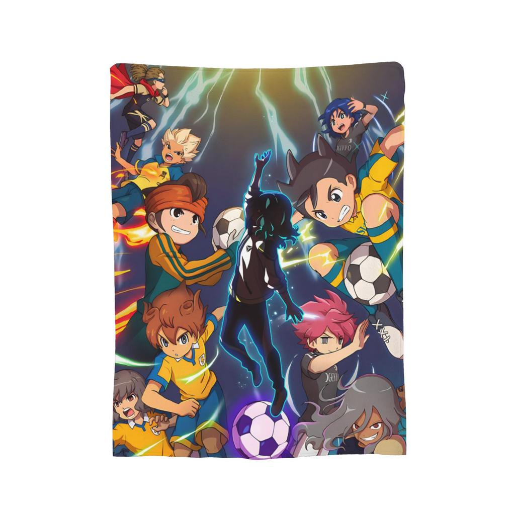 Anime Axel Blaze Inazuma Eleven Blanket Fleece All Season  Portable Super Warm Throw Blanket for Home Couch Plush Thin Quilt