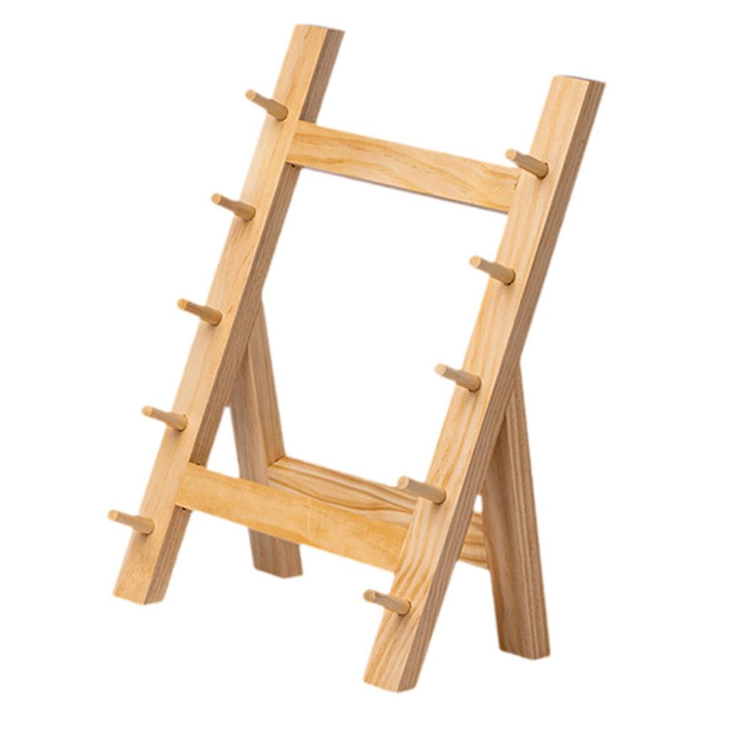 Knife Storage Rack Wood Knife Display Stand Knife Organizer Rack for Home Decoration Desktop Cuisine Shop Collection Cabinets