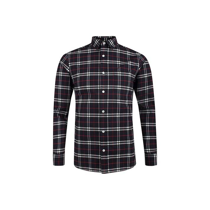 Burberry Shirts Men's Marine Blue Pointed Collar Moderate Other 80048351