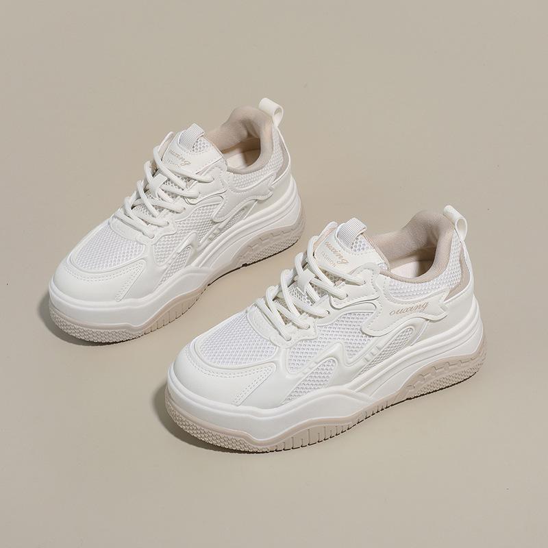 

Inner height increase, spring little white shoes new female students thick-soled height increase sports board shoes casual 35