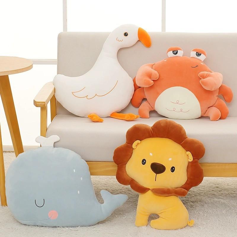 Ins Home Creative Cartoon Animal Pillow Fruit Cushion Collection Car Waist Pillow Sofa Decoration Office