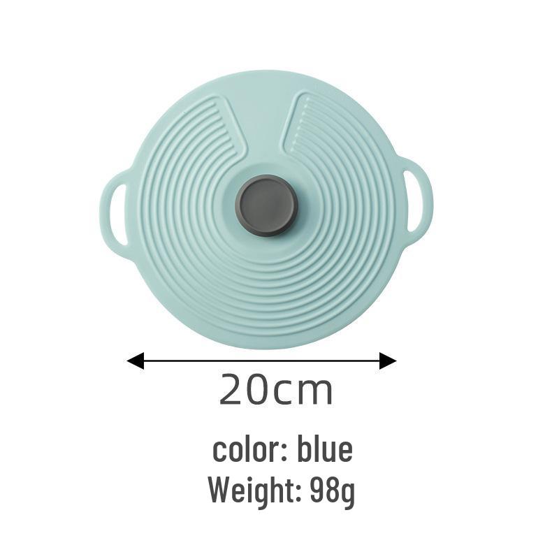Silicone Anti-Overflow High-Temp Pot Lid & Non-Slip Cup Cover