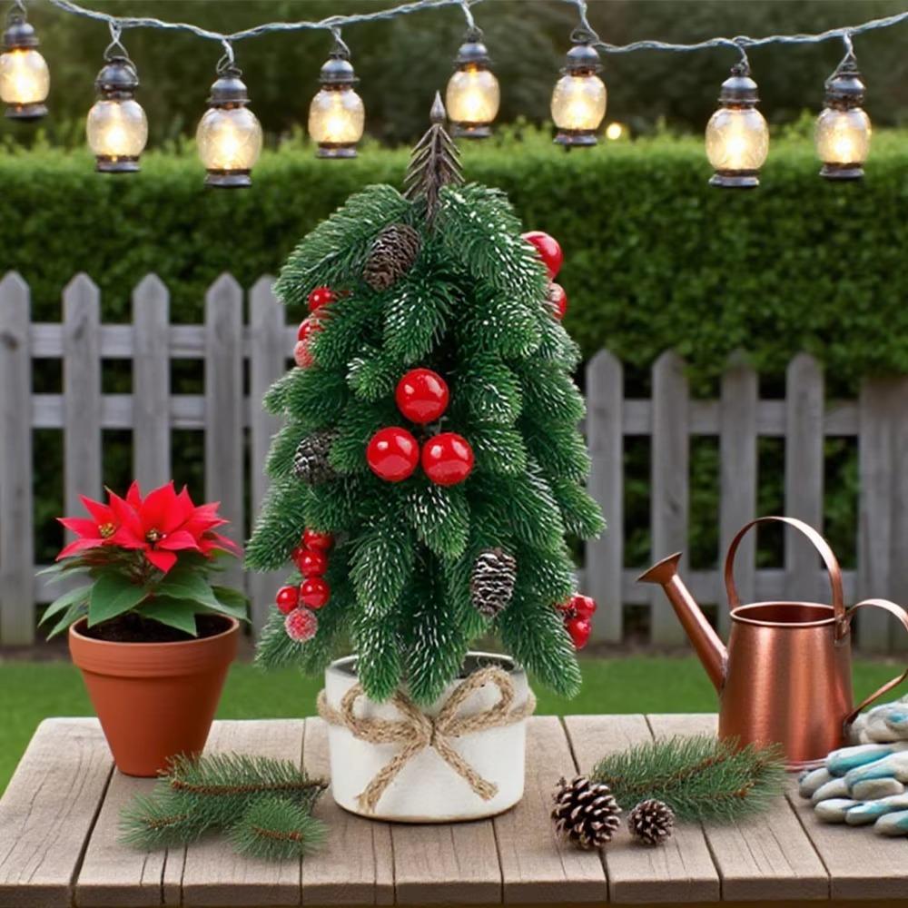 Decorative Christmas Tree Ornament Artificial Christmas Tree Potted Plants  Living Room
