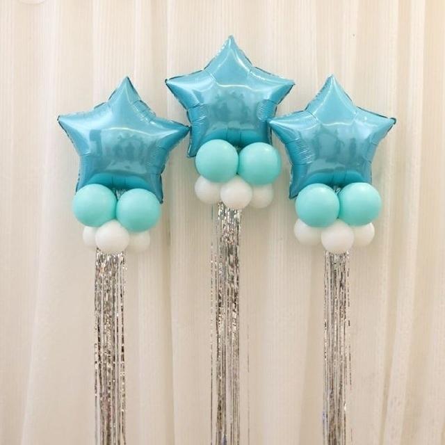 Balon Foliowy Gwiazdka, 48 Cm, Błękitny, 1 Szt.