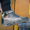 Fashion Work Safety Boots High Top Safety Shoes Man Breathable Steel Toe Work Shoes for Men Women Industrial Security Protective Boots