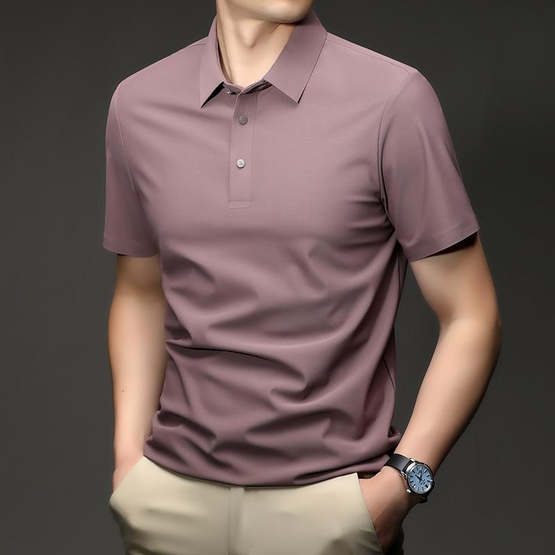Summer Short Sleeve Polo Shirt Men's Business Casual Lapel Collar Versatile Sports T-Shirt